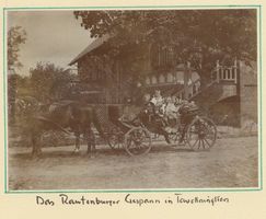 Tawellenbruch, Ort und Forstamt, Kreis Elchniederung Tawellenbruch, Forstamt, Das Rautenburger Gespann zu Gast Тавелленбрух, лесничество, Раутенбургская упряжка в гостях