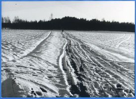 Milussen, Kreis Lyck Milussen, Schneelandschaft 