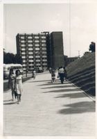 Memel, Stadt, Stadtkreis Memel Memel, Straße mit Hochhaus Мемель, улица с высотным домом