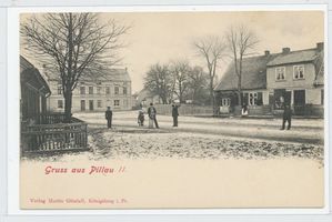 Pillau, Seestadt, Kreis Samland Pillau, Straßenansicht in Pillau II 