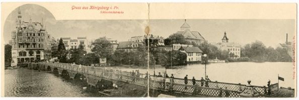 Königsberg (Pr.), Stadtkreis Königsberg Königsberg (Pr.), Schloßteichbrücke - Panorama Königsberg, Schloßteichbrücke
