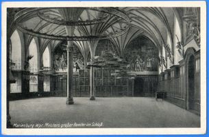 Marienburg, Westpr., Kreis Marienburg Marienburg i. Westpr., Meisters großer Remter im Schloß Marienburg, Schloß, Innenräume