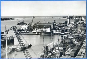 Memel, Stadt, Stadtkreis Memel Memel, Hafen, Mündung der Memel in die Ostsee II Memel, Hafenmotive