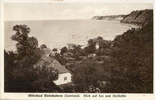 Klein Kuhren, Kreis Samland Klein Kuhren, Blick auf See und Steilküste 
