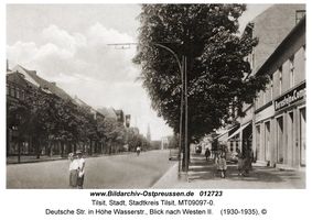 Tilsit, Stadt, Stadtkreis Tilsit Deutsche Straße