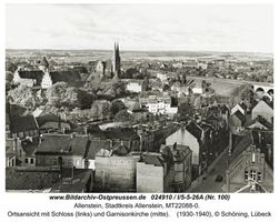 Allenstein, Stadtkreis Allenstein  Allenstein, Schloß