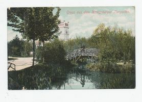 Königsberg (Pr.), Stadtkreis Königsberg Königsberg (Pr.),  Tiergarten, Aussichtsturm und Brücke Königsberg, Tiergarten