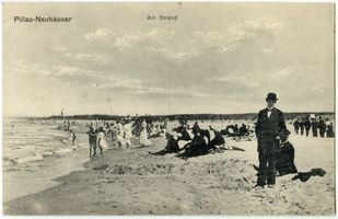 Neuhäuser, Kreis Samland Pillau-Neuhäuser, Am Strand Пиллау-Нойхойзер, на пляже