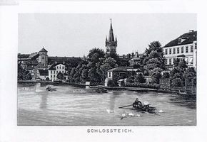 Königsberg (Pr.), Stadtkreis Königsberg Königsberg (Pr.), Schloßteich, Lithographie II Кёнигсберг (Пр.), Замковый пруд, литография, II