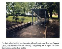 Königsberg (Pr.), Stadtkreis Königsberg Paradeplatz Königsberg (Pr.), Paradeplatz, Luftschutzbunker Кёнигсберг (Пр.), Парадная площадь, бомбоубежище