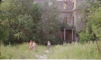Schlobitten, Ort mit Schloß und Oberförsterei, Kreis Preußisch Holland Schlobitten, Schlossruine II 