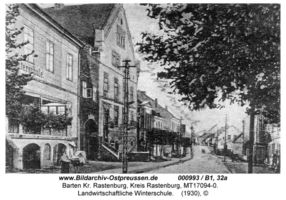Barten Kr. Rastenburg, Kreis Rastenburg Hauptstraße (fr. Rastenburger Straße)