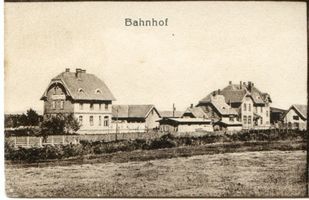 Wehrkirchen, Ort, Kreis Goldap Szittkehmen, Bahnhof 