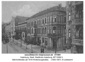 Insterburg, Stadt, Stadtkreis Insterburg Hindenburgstraße (fr. Goldaper Straße֨枆蟬뚶ße)