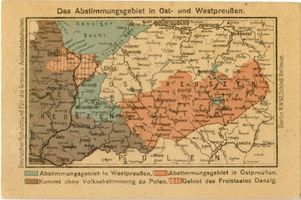  Ostpreußen, Abstimmungsgebiet - Karte 