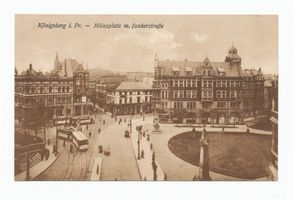 Königsberg (Pr.), Stadtkreis Königsberg Münzplatz Königsberg, Münzplatz mit Junkerstraße Königsberg, Münzplatz