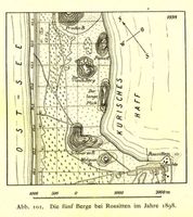 Rossitten Kr. Samland, Kreis Samland Rossitten Kr. Samland, Die fünf Berge bei Rossitten im Jahre 1898 Kurische Nehrung, Dünen