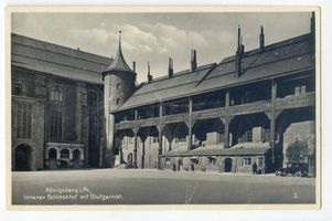 Königsberg (Pr.), Stadtkreis Königsberg Königsberg (Pr.), Schloßhof mit Blutgericht VI Königsberg, Weinrestaurant  Blutgericht  im Schloß
