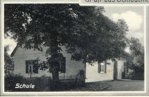 Schlauthienen, Kreis Preußisch Eylau Schlauthienen, Schule 