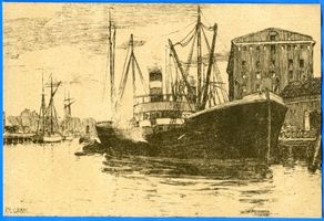 Königsberg (Pr.), Stadtkreis Königsberg Königsberg (Pr.), Am Hafen, Zeichnung 