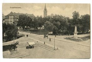 Gumbinnen, Stadt, Kreis Gumbinnen Hindenburgstraße (fr. Lindenstraße) Gumbinnen, An der großen Brücke II Gumbinnen, Elchdenkmal