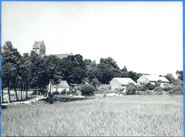 Domnau, Stadt, Kreis Bartenstein Domnau, Blick auf die Stadt II Домнау, вид на город, II