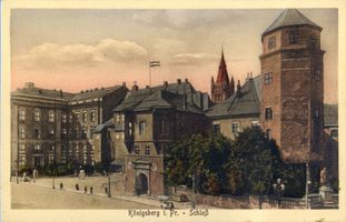 Königsberg (Pr.), Stadtkreis Königsberg Königsberg (Pr.), Schloß (Ostseite) mit Hauptwache II Königsberg, Schloß