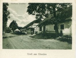 Glandau, Kreis Preußisch Eylau Glandau, Gasthaus Scheffler Гландау, трактир Шеффлера