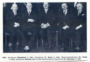 Königsberg (Pr.), Stadtkreis Königsberg Königsberg (Pr.), Hindenburg-Oberrealschule, Lehrer Кёнигсберг (Пр.), высшее реальное училище имени Гинденбурга, учителя