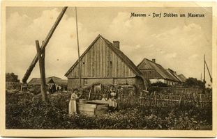 Stobben, Kreis Angerburg Stobben, Ortsansicht Штоббен, вид местности