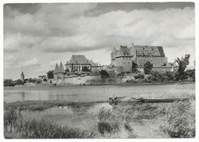 Marienburg, Westpr., Kreis Marienburg Marienburg i. Westpr., Die Marienburg von der Nogatseite XXII Marienburg, Schloß