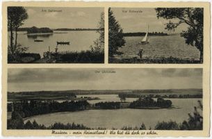  Masuren, 3 Ansichten, Saitensee, Vor Rotwalde, Ublicksee Masurische Seen