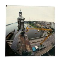 Tilsit, Stadt, Stadtkreis Tilsit Tilsit, Luisen-Brücke, Renovierungarbeiten 1994 