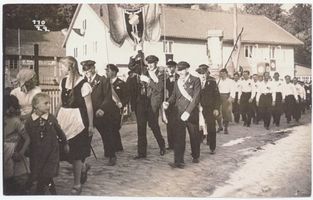 Rauschen Kr. Samland, Kreis Samland Rauschen Kr. Samland, Festumzug des Männergesangvereins Rauschen 