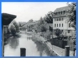 Treuburg, Kreis Treuburg Treuburg, Blick von der Mühlenbrücke Тройбург, вид с Мельничного моста