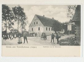 Tulkeim, Kreis Goldap Thewelkehmen, Gasthaus R. Teborrek Тевелькемен, трактир Р. Теборрека