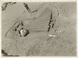 Rauschen Kr. Samland, Kreis Samland Rauschen Kr. Samland, Strand, Sandfigur Rauschen, Strand