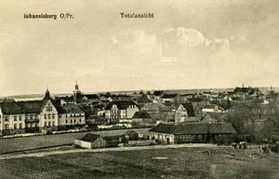 Johannisburg, Kreis Johannisburg Johannisburg, Blick auf das alte Kreiskrankenhaus Johannisburg (Kreis), nicht verortete Bildmotive