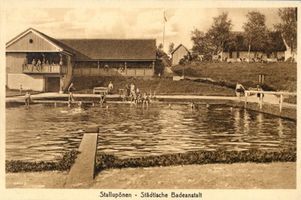 Ebenrode, Stadt, Kreis Ebenrode Ebenrode, Badeanstalt IV Эбенроде, купальня, IV