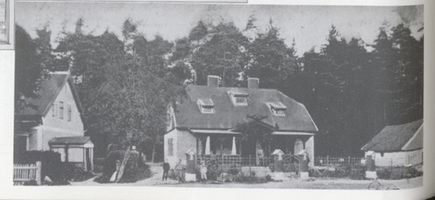 Metgethen, Ort und Bahnstation, Stadtkreis Königsberg Metgethen, Vierbrüderkrug Metgethen, Vierbrüdersäule und Vierbrüderkrug