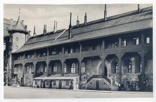 Königsberg (Pr.), Stadtkreis Königsberg Königsberg (Pr.), Nordflügel des Schlosses mit dem Blutgericht Königsberg, Weinrestaurant  Blutgericht  im Schloß