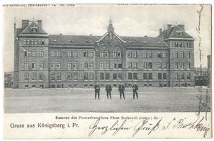 Königsberg (Pr.), Stadtkreis Königsberg Radziwillstraße 9 Königsberg (Pr.), Kaserne des Pionierbataillons Fürst Radziwill II Кёнигсберг (Пр.), казарма сапёрного батальона князя Радзивилла, II