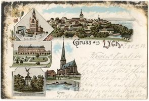 Lyck, Stadt, Kreis Lyck Lyck, Stadtansichten II Lyck, Evangelische Kirche