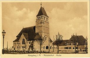 Königsberg (Pr.), Stadtkreis Königsberg Königsberg (Pr.), Maraunenhof, Neue Tragheimer Kirche V Königsberg, Stadtteil Maraunenhof