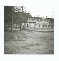 Tilsit, Stadt, Stadtkreis Tilsit Tilsit, Restaurant  Jakobsruh  von der Gartenseite, nach der Zerstörung II Ostpreußen, Zweiter Weltkrieg und das Ende