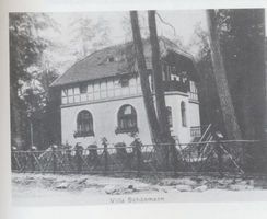 Metgethen, Ort und Bahnstation, Stadtkreis Königsberg Metgethen, Waldvillen-Kolonie, Villa Schönmann Метгетен, лесная колония вилл, вилла Шёнманна