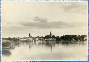 Osterode (Ostpr.), Kreis Osterode Osterode (Ostpr.), Blick auf die Stadt über den Drewenzsee XII Osterode, Stadtmotive