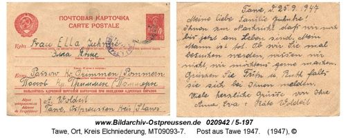 Tawe, Ort, Kreis Elchniederung 