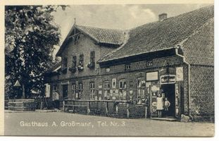 Puppen,  Ort, Kreis Ortelsburg Puppen, Gasthaus A. Großmann 