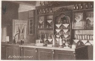 Ragnit, Kreis Tilsit-Ragnit Ragnit, Zur Daubas Eck, das Büfettzimmer Рагнит, трактир «Даубасский угол», буфетная комната